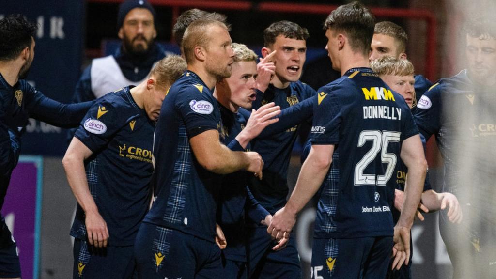 Dundee celebrate scoring