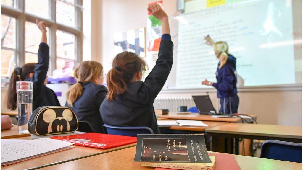 Students in a classroom