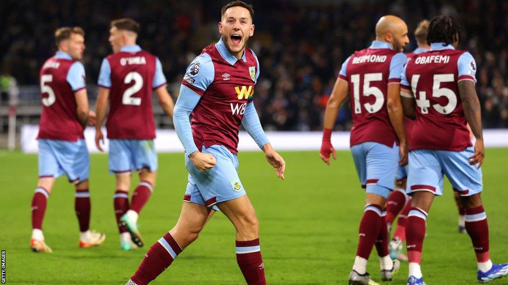 Burnley celebrate