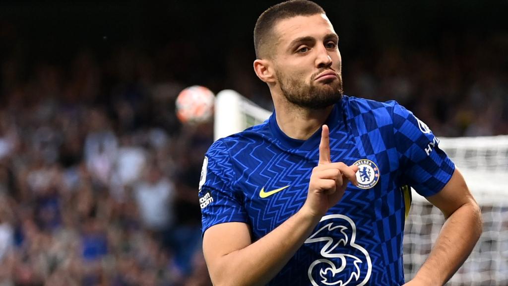 Mateo Kovacic celebrates scoring for Chelsea