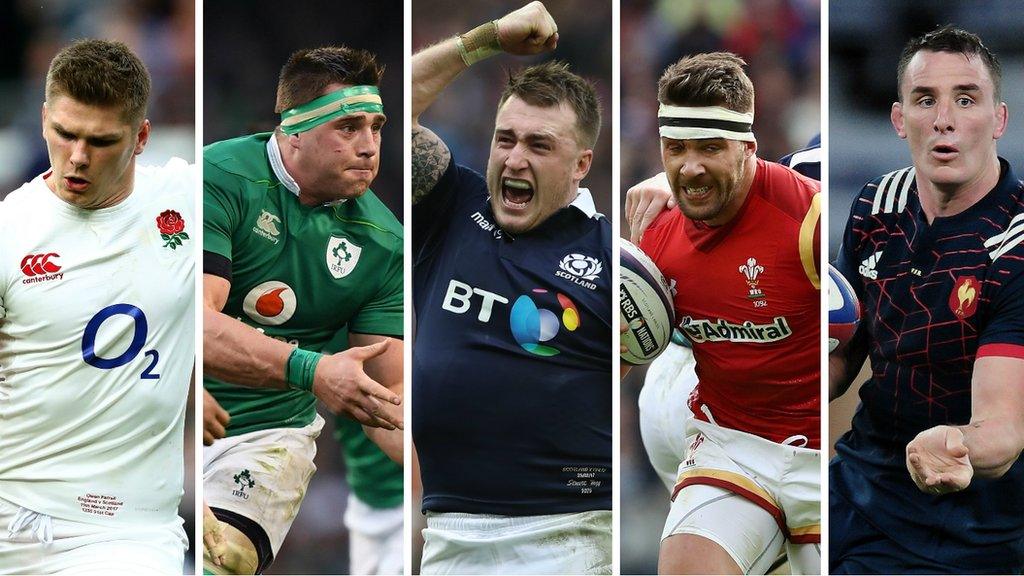 Owen Farrell, CJ Stander, Stuart Hogg, Rhys Webb and Louis Picamoles