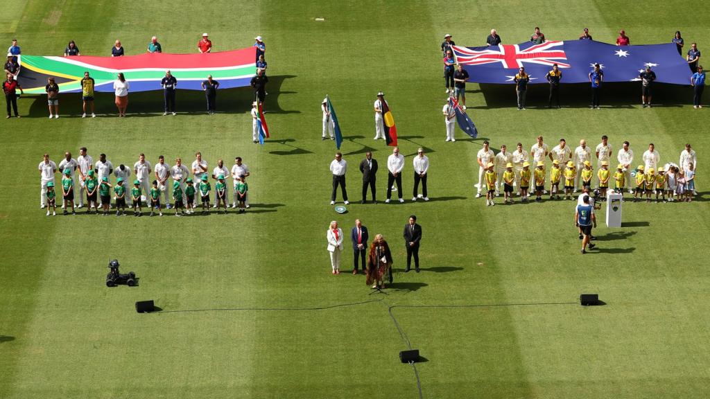 the welcome to country during day one of the Second Test