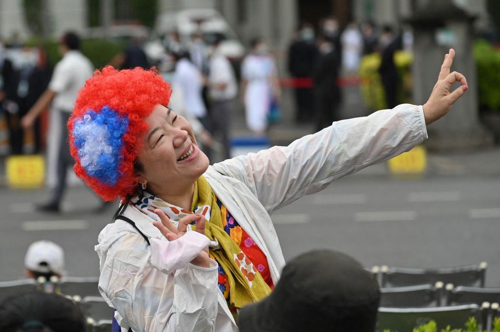 person at parade