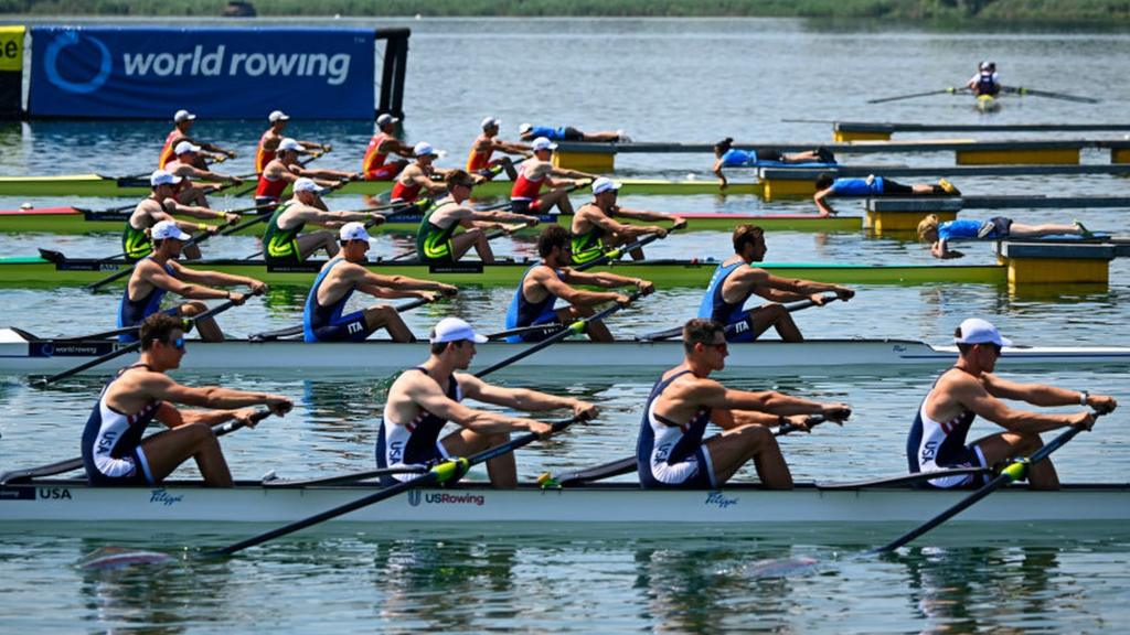 rowing World Cup regatta on Lake Varese in the Schiranna locality