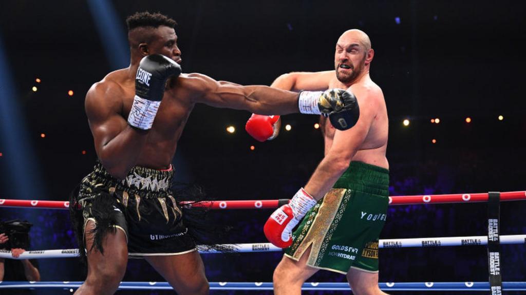 Francis Ngannou and Tyson Fury fight in Saudi Arabia