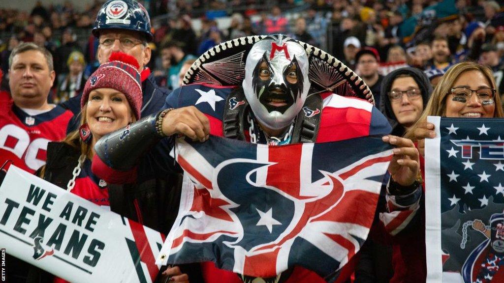 Houston Texans fans at Wembley in 2019