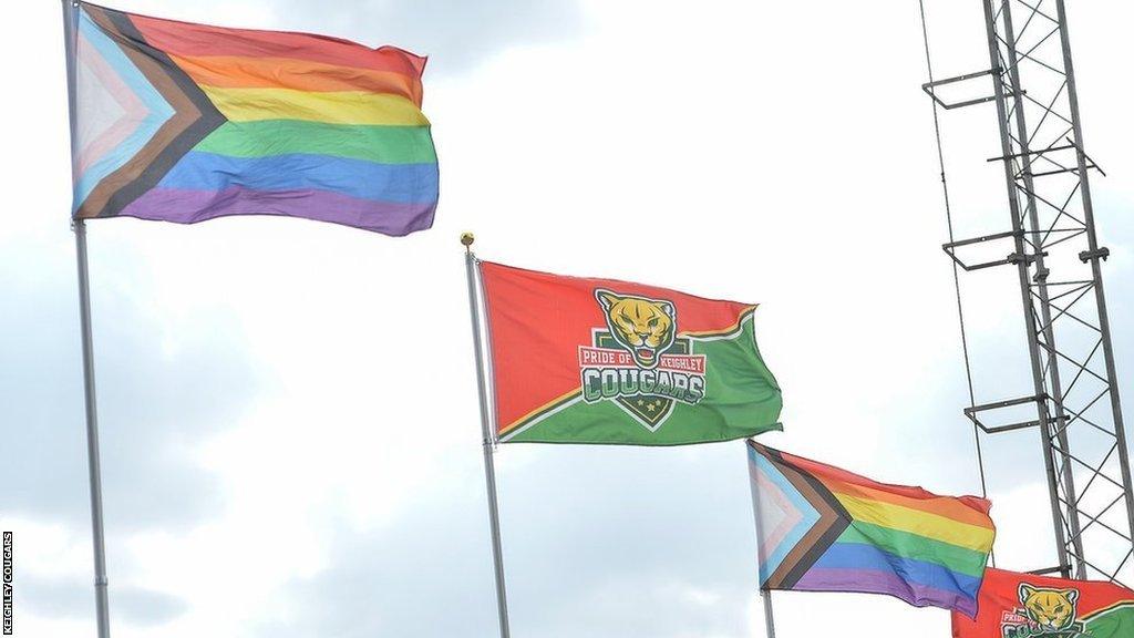 Pride flags fly all year at Keighley Cougars