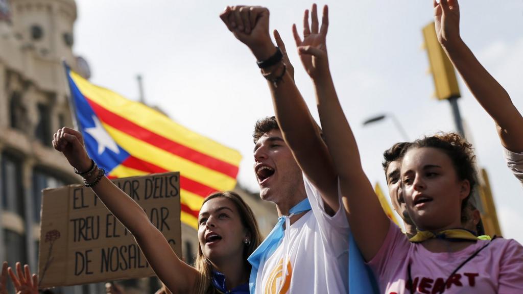 Pro-independence demonstrators