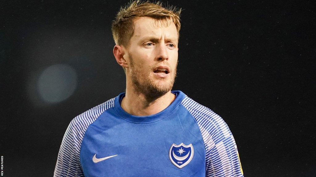 Joe Pigott in action for Portsmouth