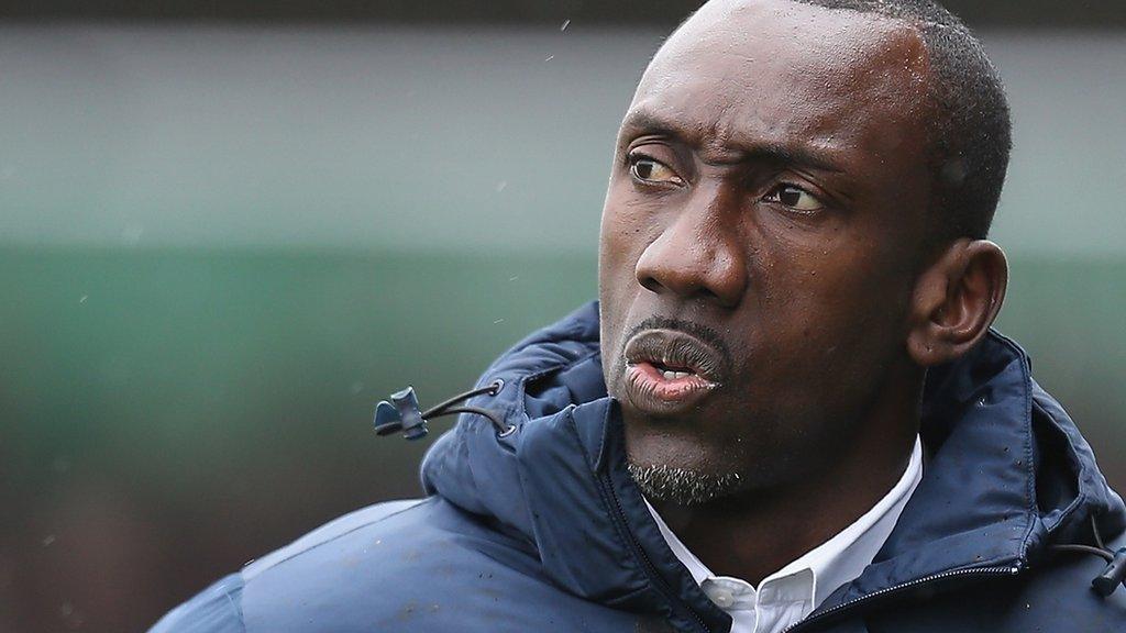 Northampton Town manager Jimmy Floyd Hasselbaink