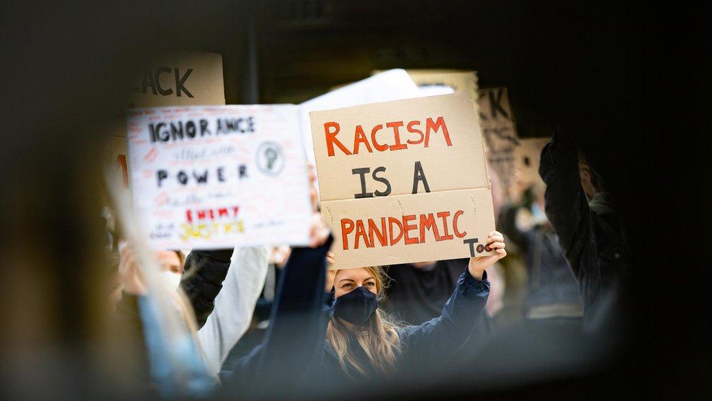 Black Lives Matter protest in Peterborough