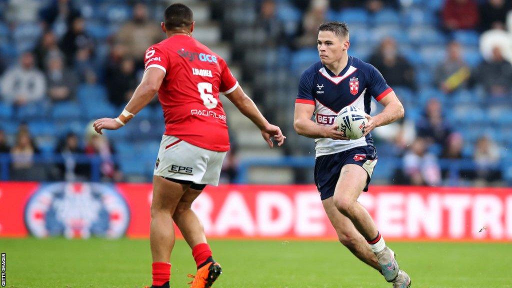 Jack Welsby playing for England