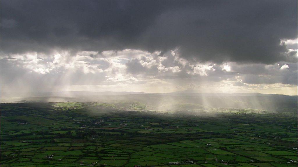 Rain clouds.