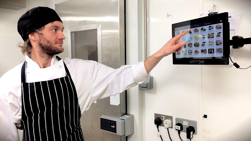 Chef with smart bin