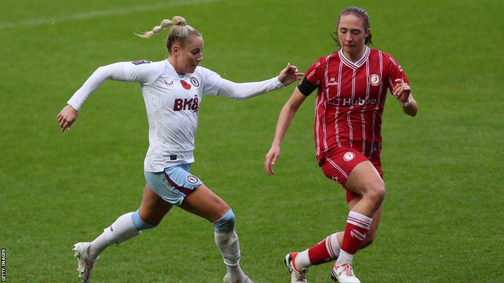 Naomi Layzell against Aston Villa