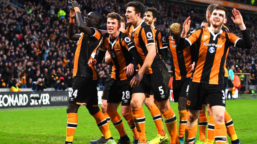 Hull City celebrate