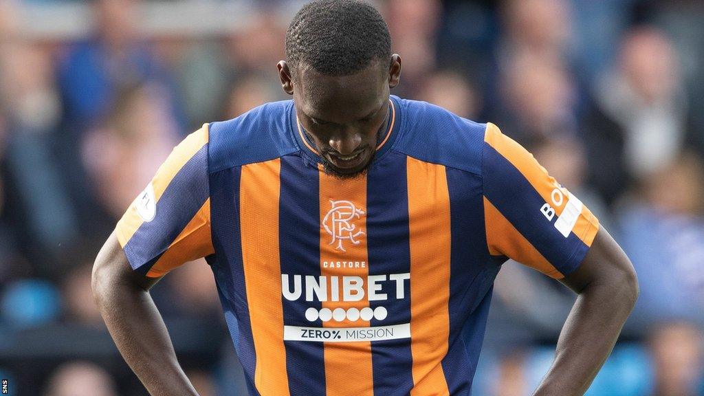 Rangers' Abdallah Sima is left disappointed