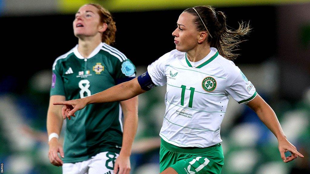 Northern Ireland lost 6-1 to the Republic of Ireland at Windsor Park in December