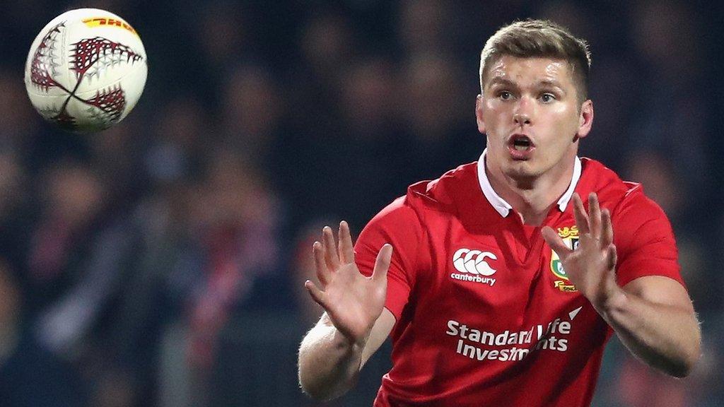 Lions fly-half Owen Farrell