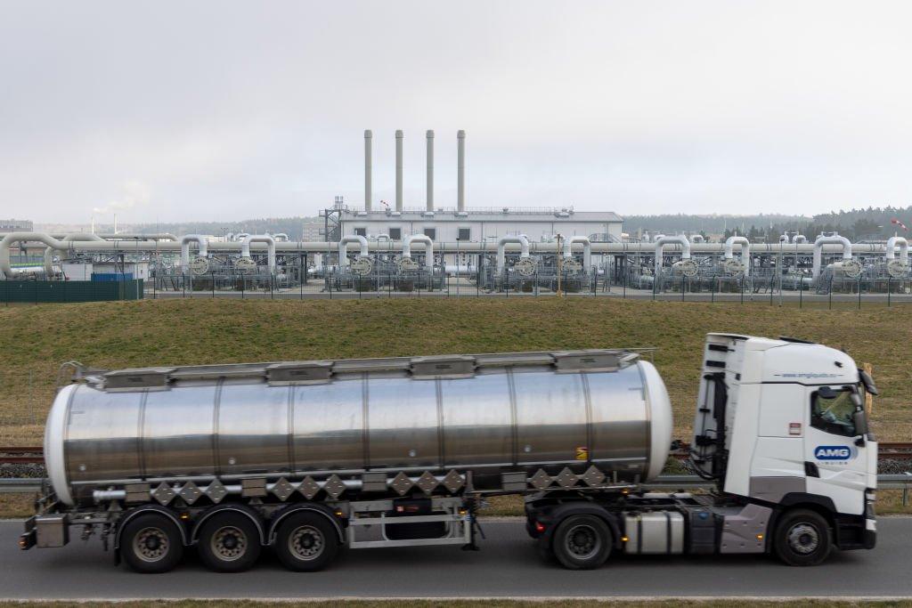 Receiving station for the Nord Stream 2