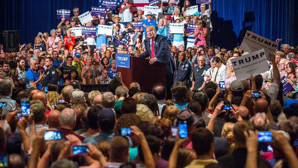 Trump makes immigration remarks in Phoenix