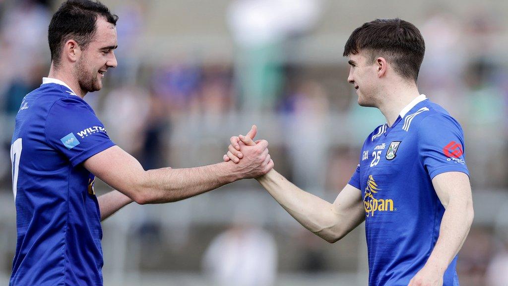 Cavan's Conor Rehill and Cian Reilly