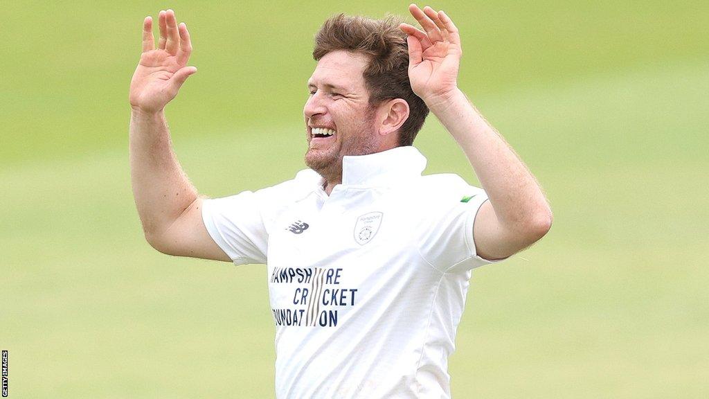 Liam Dawson took three wickets for Hampshire