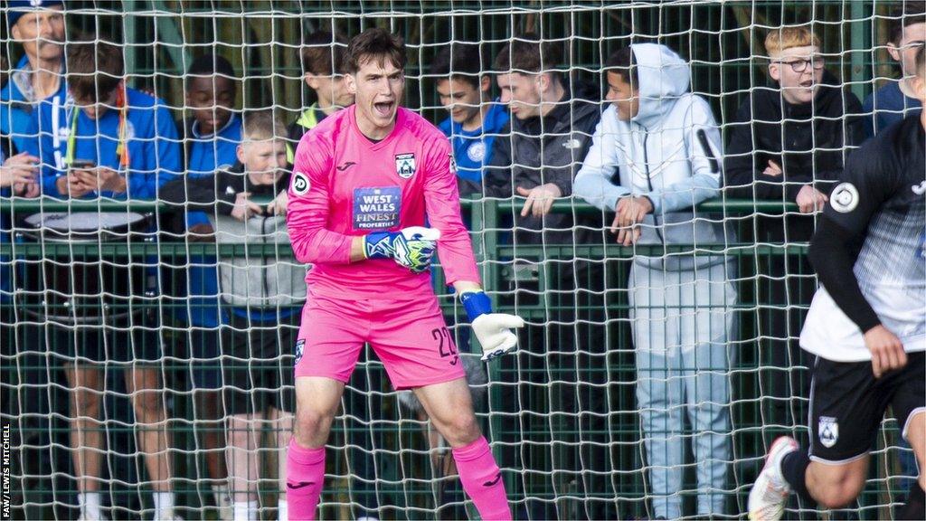 Haverfordwest County keeper Zac Jones