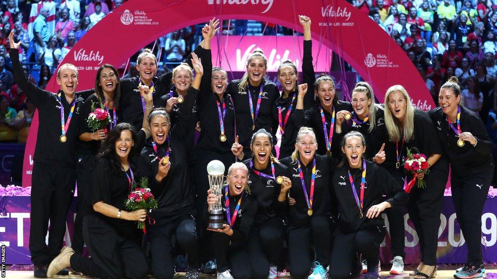 New Zealand celebrate World Cup win