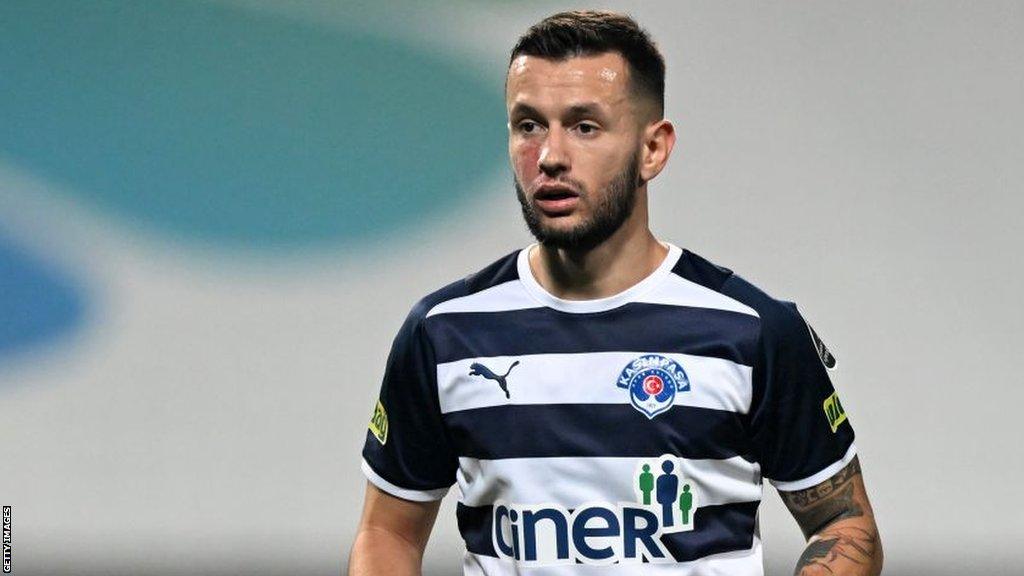 Kosovo midfielder Bersant Celina playing for Turkish side Kasimpasa