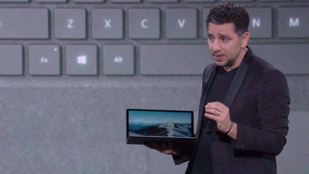 Panos Panay with the new Microsoft Surface