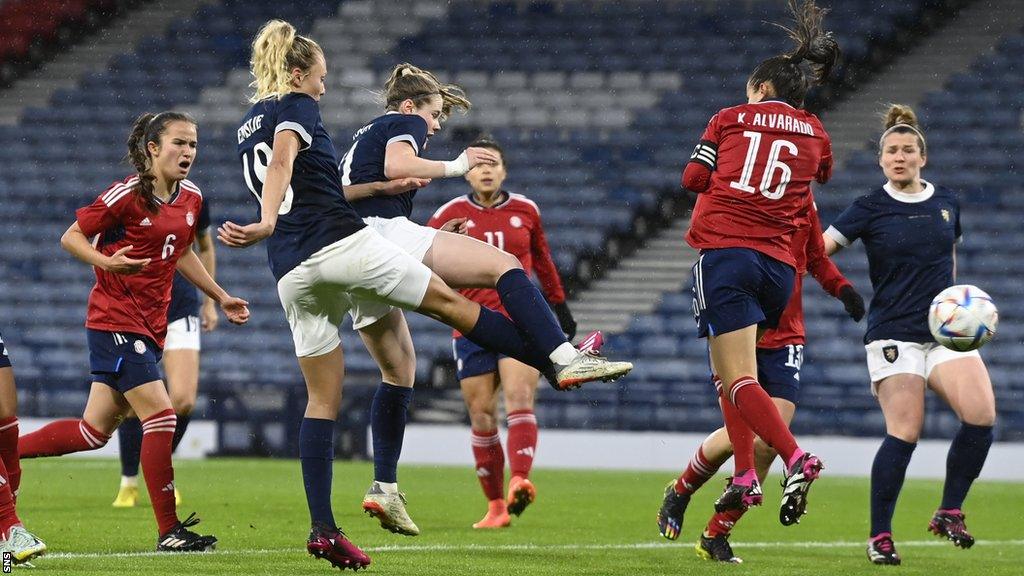 Scotland's Emma Watson scores