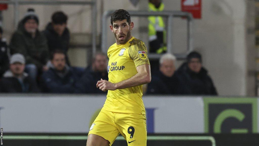 Ched Evans has not played since coming off injured after scoring in Preston's 2-1 win at Rotherham in March