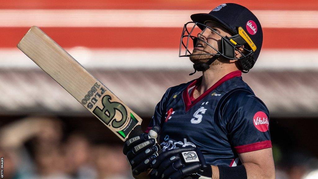 Josh Cobb batting for Northants Steelbacks