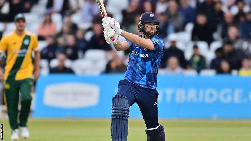 Dawid Malan batting for Yorkshire