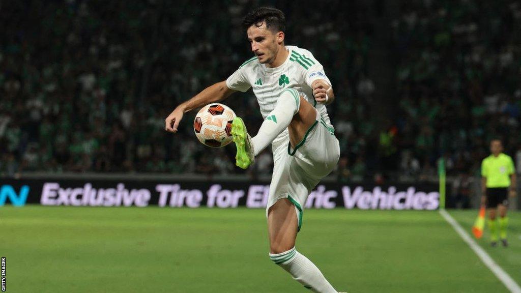 Juankar in action for Panathinaikos against Maccabi Haifa earlier this month