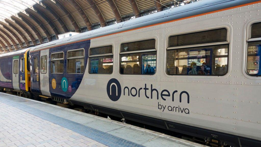 Train at York railway station