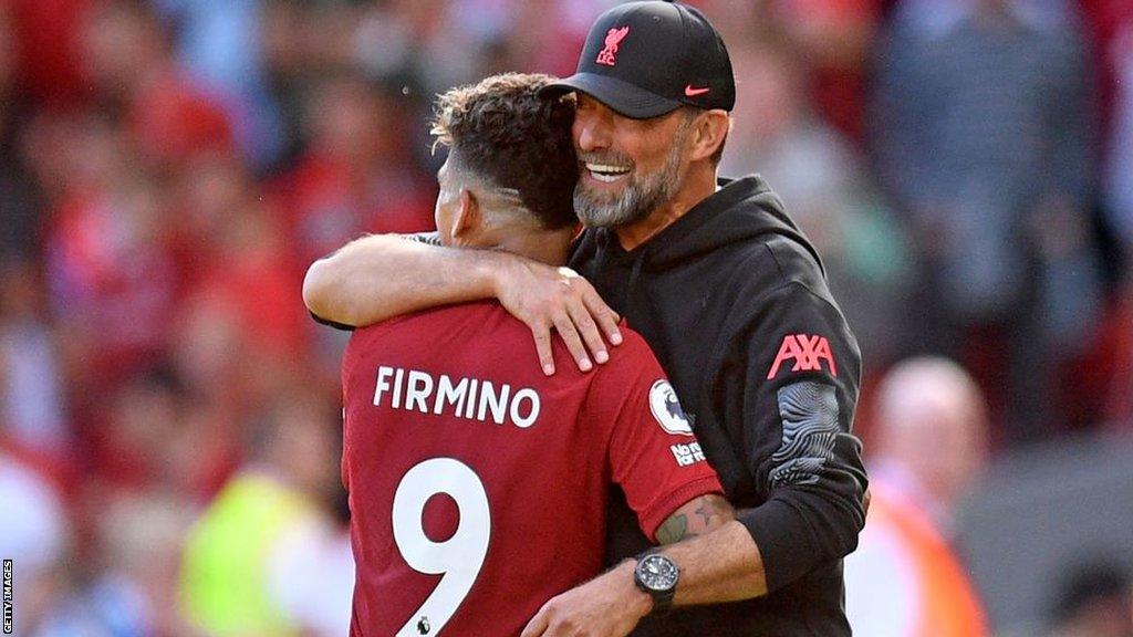 Jurgen Klopp and Robert Firmino