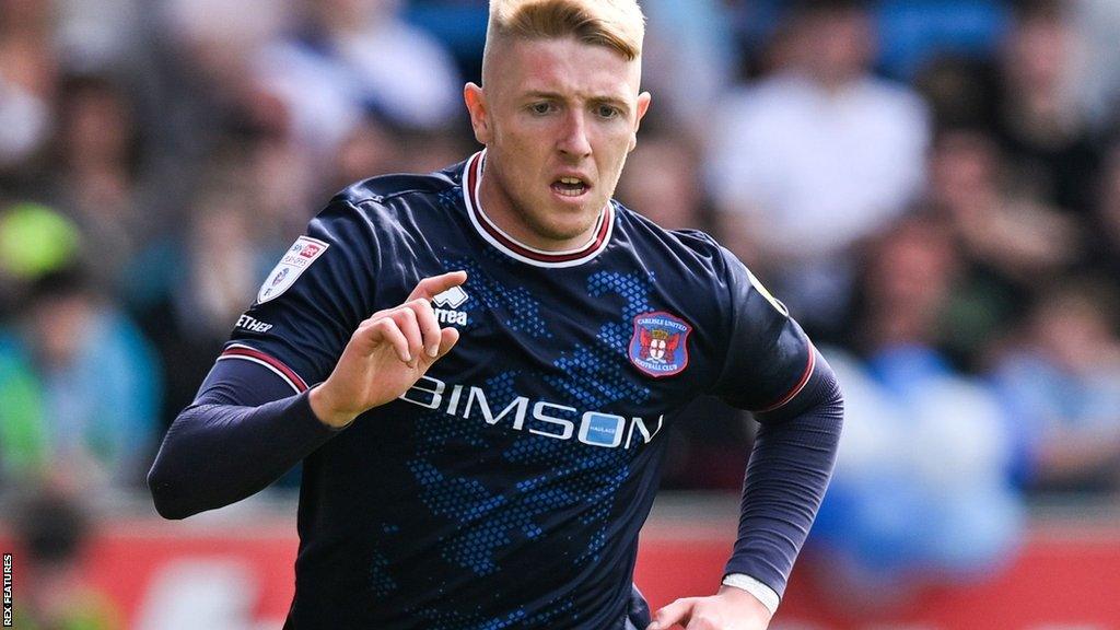 Joel Senior in action for Carlisle