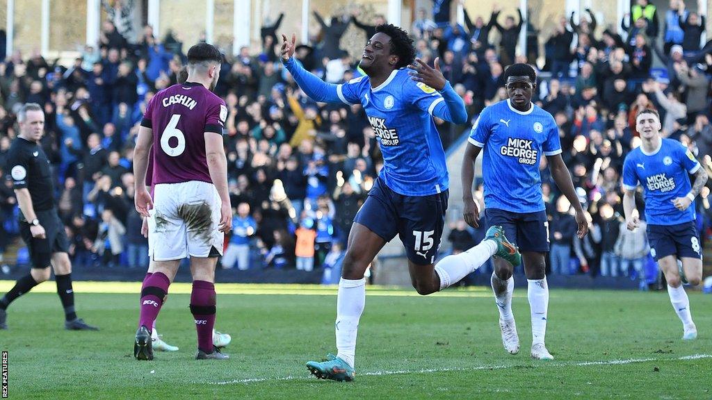 Nathanael Ogbeta scores for Peterborough