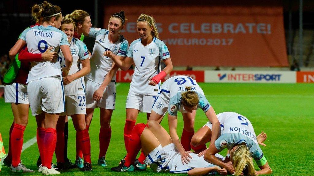 England celebrate