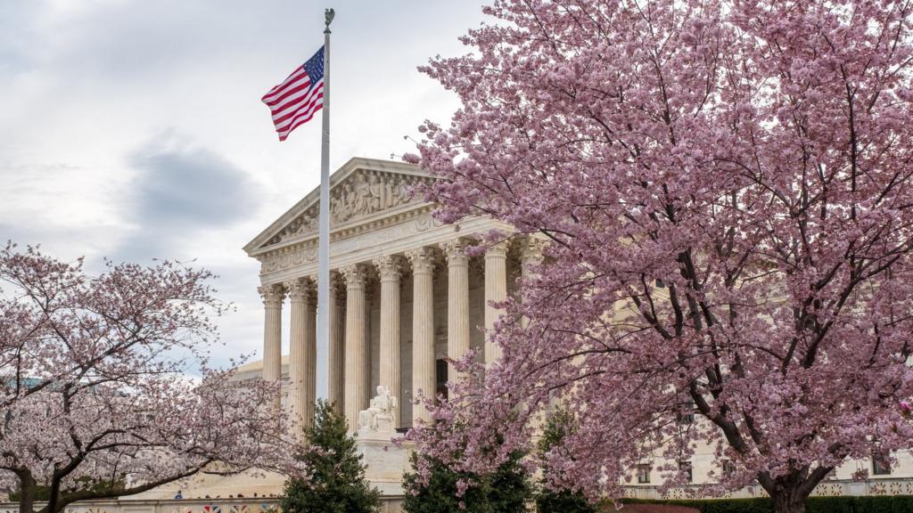 The US Supreme Court building in Washington, D.C.