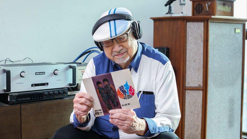 Radio host Ray Cordeiro aka "Uncle Ray" pictured at his home in Kowloon Tong (11 December 2017)