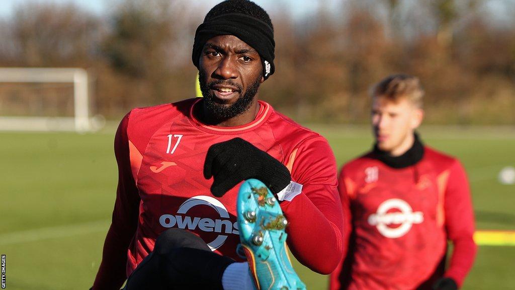 Yannick Bolasie in training at Swansea