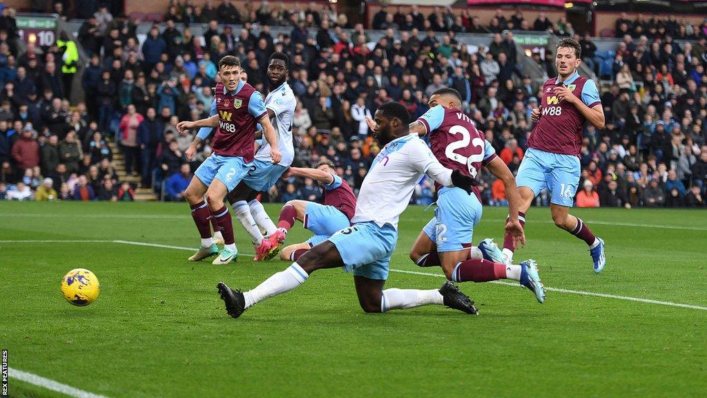 Jeffrey Schlupp's goal was his fourth in nine appearances against Burnley