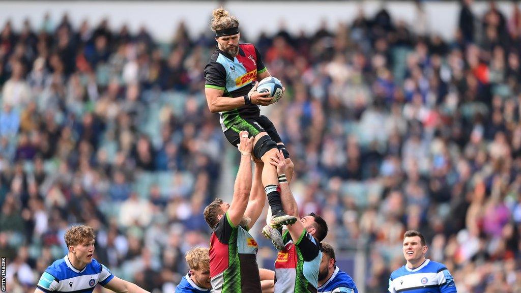 Luke Wallace playing for Harlequins