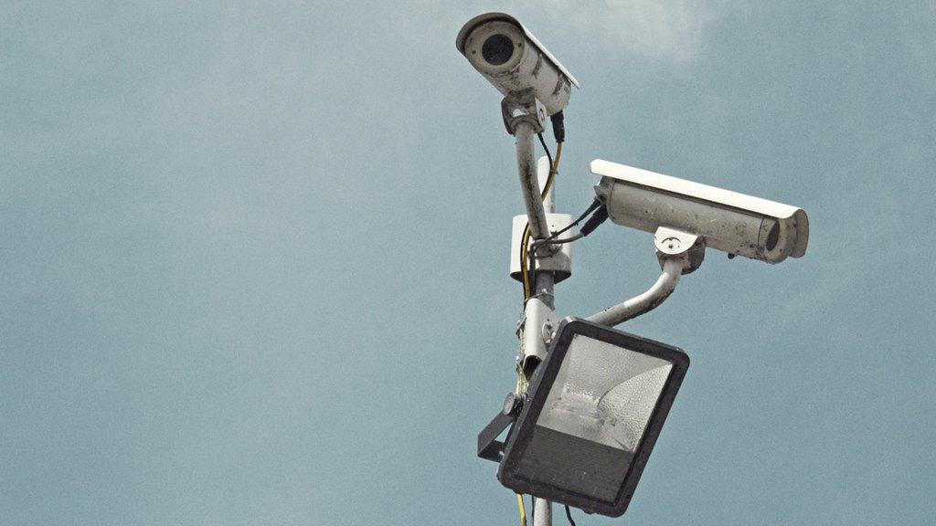 Stock image of CCTV cameras