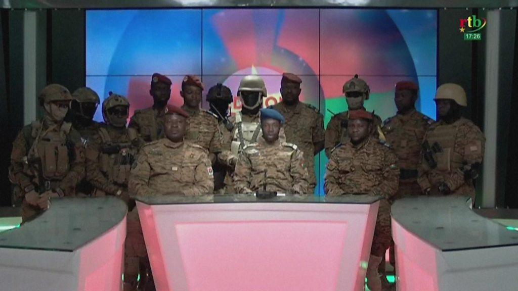 Military announcement on state TV