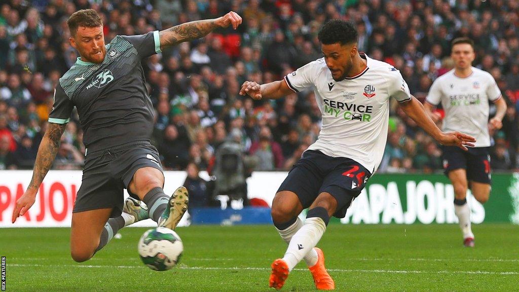 Elias Kachunga scores for Bolton