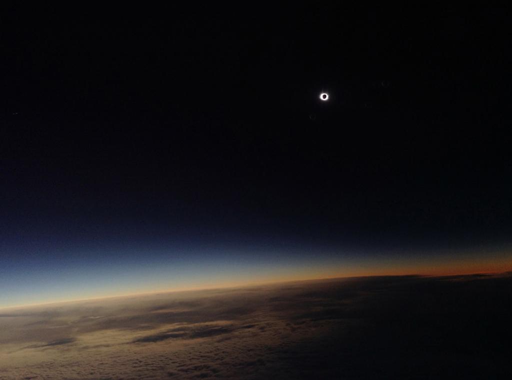 Total Solar Eclipse over North Atlantic Ocean - by Philippe Rowland (aged 7) (Young Astronomy Photographer of the Year, Highly Commended)